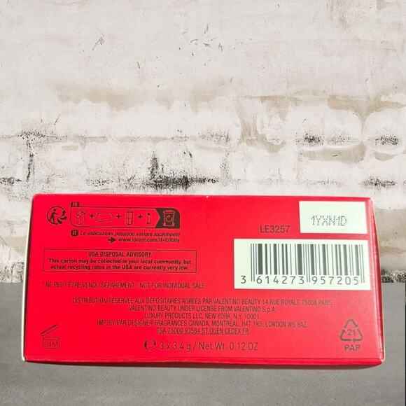 Valentino Rosso Lipstick Set - Red - Picture 3 of 7